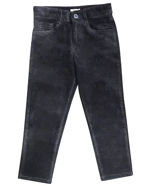 LEO Slim Fit Stretch Button Down Corduroy Pant - Navy Blue