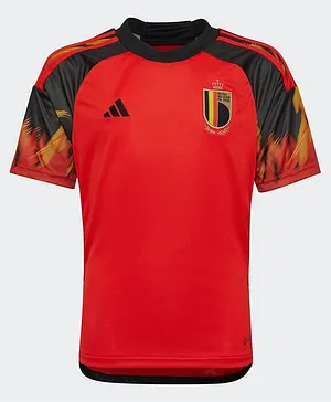 Adidas Kids Half Sleeves Rbfa H Jsy Y Jersey - Red