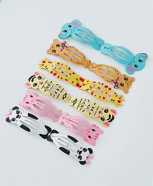 Babyhug Free Size Hair Clips Pack of 12- Multicolor