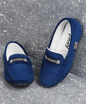 Jazzy Juniors Solid Loafers - Navy Blue