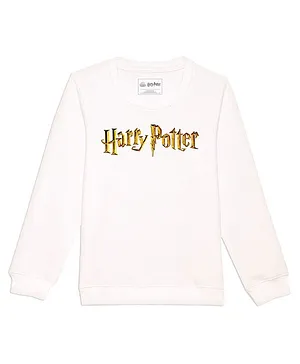Harry Potter By Wear Your Mind Full Sleeves Harry Potter Printed Unisex Sweatshirt - White