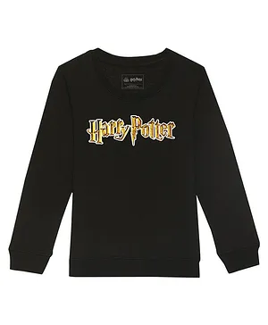 Harry Potter By Wear Your Mind Full Sleeves Harry Potter Printed Unisex Sweatshirt - Black