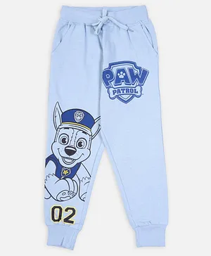 Nap Chief Full Length Paw Patrol Featuring Chase & Number Printed Joggers - Light Blue