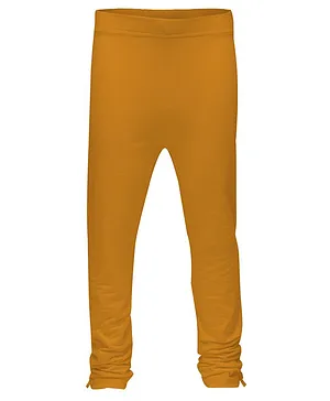 3PIN Full Length Solid Leggings - Mustard Yellow