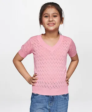 AND Girl Short Sleeves Top - Pink