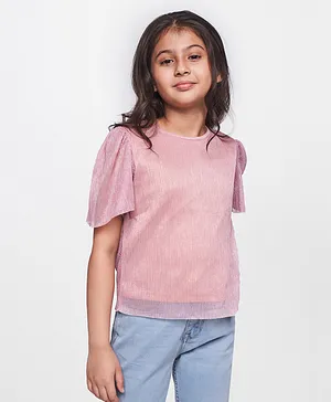 AND Girl Short Sleeves Top - Lilac Purple