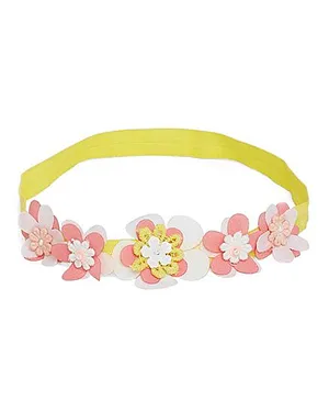 A Little Fable 3D Floral Headband - Yellow