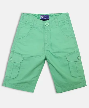 612 League Solid Button Down Shorts - Green
