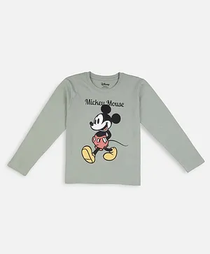 Nap Chief Full Sleeves Disney's Mickey Mouse Featured Tee - Mint Green