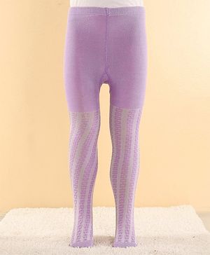 Cutewalk by Babyhug Anti Bacterial Footed  Tights Solid - Lavender