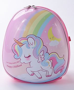 Babyhug Unicorn Fashion Backpack - Pink