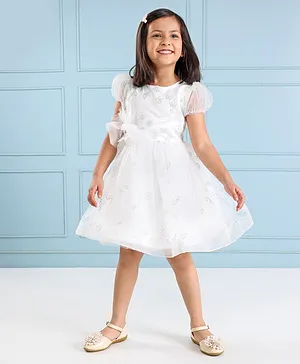 Buy Baby Girls Dresses Christening Wedding Pageant Bow Formal Dress Ivory  white 3M06months at Amazonin