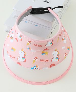 Babyhug Free Size Baseball Cap Unicorn Print - Pink