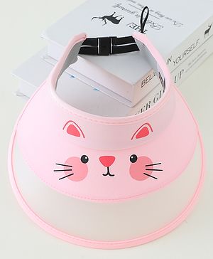Babyhug Free Size Baseball Cap Kitty Print - Pink