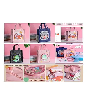 Yamama Large Clear Transparent PVC Tote Bag Long Shoulder Utility Handbag with Zipper Closure Pack of 1 (Color May Vary)