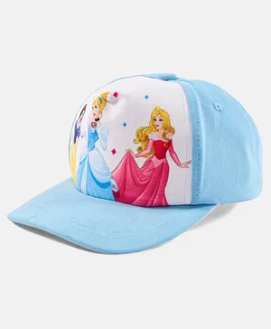 Disney by Babyhug Summer Cap Princess Design Blue- Circumference 50.5 cm
