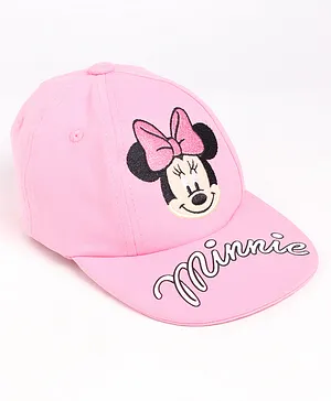 Disney by Babyhug Summer Cap Minnie Mouse Design Pink- Circumference 42 cm