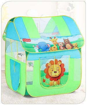 Babyhug Jungle Pop-up Play Tent House - Green
