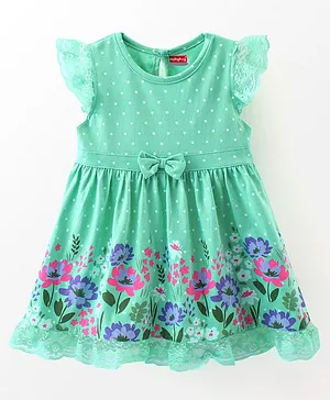 COMRATE Girls ALine Maxi Sleeveless Green Gown Dress for Kids  Amazonin  Fashion