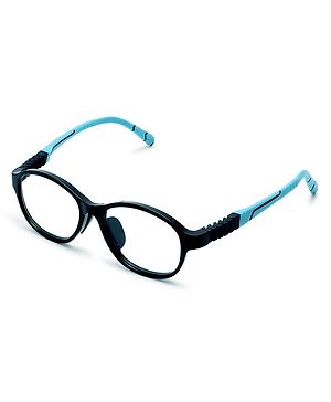 Intellilens 47-15-130 Squarish Oval Zero Power & Anti Glare Blue Light Computer Glasses - Black