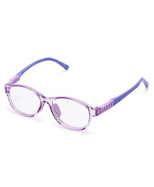 Intellilens 47-15-130 Oval Zero Power & Anti Glare Blue Light  Computer Glasses - Purple