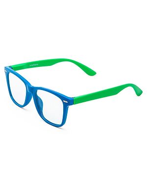 Intellilens 48-15-130 Wayfarer Zero Power & Anti Glare Blue Light Computer Glasses - Blue