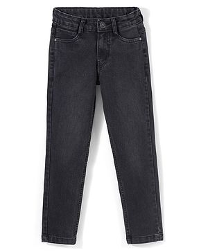 Pine Kids Full Length Basic Five Pocket Jeans - Grey