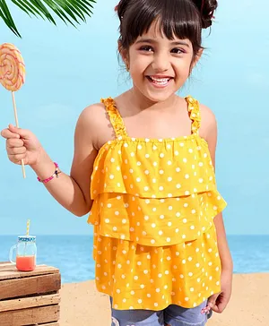 Babyhug Cotton Knit Half Sleeves Kaftan Style Tee with Drawstring & Tassel Detailing- Multicolor