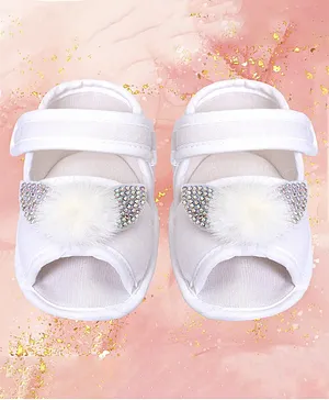 Coco Candy Bunny Detail Sandals - White
