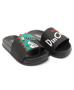 Beanz Dinosaur Patch Design Sliders-Black