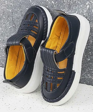 Jazzy Juniors Self Design Loafers - Navy Blue