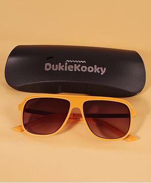 DukieKooky UV Protected Lens Sunglass With Case - Orange