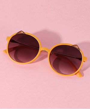 DukieKooky Round Sunglasses With UV Protected Lens - Orange