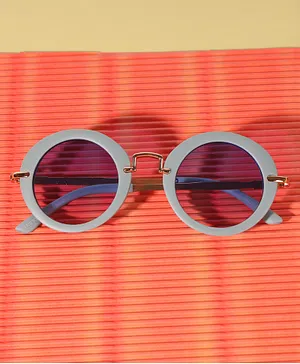 DukieKooky Round Sunglasses With UV Protected Lens - Blue