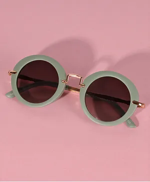 DukieKooky Round Sunglasses With UV Protected Lens - Green