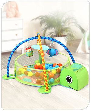 Babyhug 3 in 1 Baby Play Gym Turtle - Green