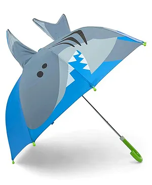 Abracadabra Pop-up Umbrella For Kids Shark Print - Blue