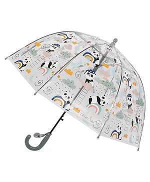 Abracadabra Pop-up Umbrella For Kids Panda Print - White