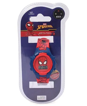 Disney Spiderman Free Size Digital Watch- Blue & Red