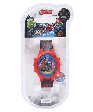 Disney Avengers Free Size Digital Watch- Multicolor