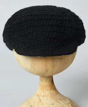 Funkrafts Handmade Woollen Golf Cap - Black