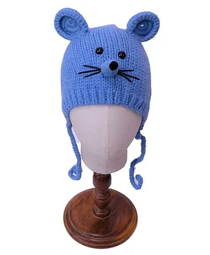 Tipy Tipy Tap Mouse Face Design Detailed Cap - Blue