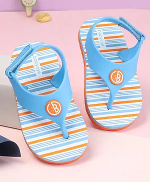 Babyoye Flip Flops with Velcro Closure - Blue