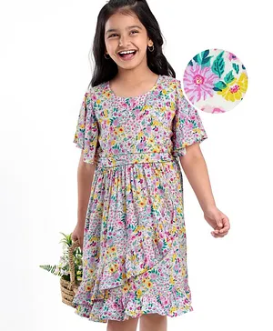 Akki Latest Fancy Exclusive Frock Style Poli Rayon Kids Wear Collcetion   The Ethnic World