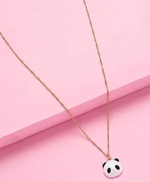 Arendelle Cute Panda Pendant With Animals Party Gift Card - White