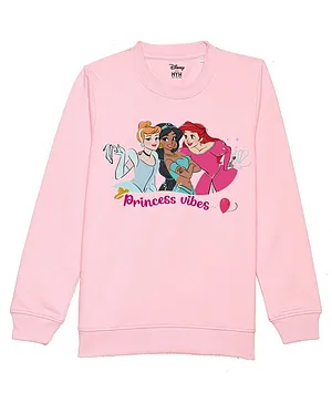 Disney By Wear Your Mind Full Sleeves Disney Princess Sweatshirt - Pink