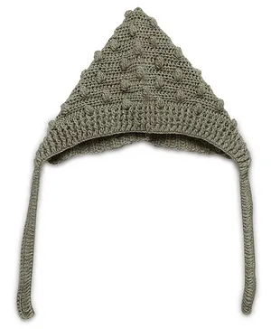 MayRa Knits Hand Knitted Cap - Grey