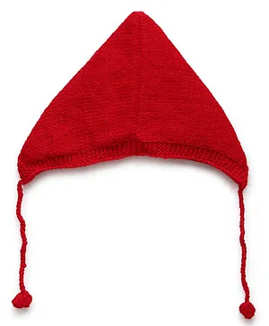 MayRa Knits Hand Knitted Cap - Red