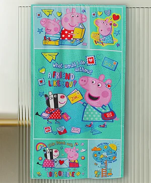 Sassoon Peppa Pig Friend Cotton Kids Bath Towel 400 GSM - Multicolour