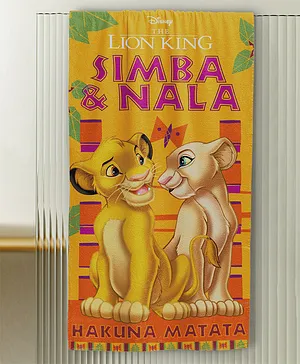 Sassoon Disney Lion King Cotton Kids Bath Towel with Gift Box in 400 GSM- Yellow